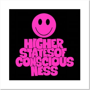 Higher State of Consciousness - Acid Smiley Design Posters and Art